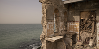 The remains of a house in Rufisque, Senegal, which was destroyed by the sea. The rising sea levels caused by global warming and melting glaciers is destroying one house after another. The rising sea levels generated by climate change are threatening the coast of Senegal, destroying one house after another. Senegal loses around five metres of coastline every year and the dangers to the population – 80 percent of whom live near the sea – are growing more and more. According to experts, sea levels on the coast of West Africa will rise by up to four millimetres a year, forcing thousands of people to abandon their current homes. Image: © Alessio Paduano, Italy, Shortlist, Professional competition, Landscape, Sony World Photography Awards 2024