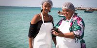 Mother and daughter Em, left, and Emily Newman, right, of Struisbaai. Photo: Supplied