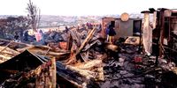 The aftermath of the fire at Ramaphosa informal settlement in Philippi, Cape Town, that claimed the lives of two people. (Photo: Gift of the Givers)