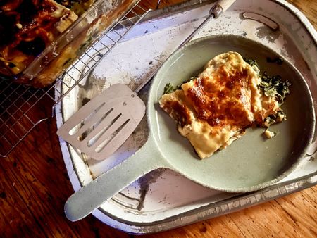 What’s cooking today: Spinach and feta lasagne