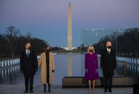 Biden leads Covid-19 memorial as 12 National Guard troops removed from Capitol security force