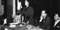 Cissie Gool reading the riot act. (Photo: UKZN Special Collections)