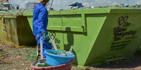 Glass recycling collectors and buy-back centre staff in South Africa — TGRC program.