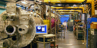 End view of Large Plasma Device (LAPD). (Image: Basic Plasma Science Facility, University of California, Los Angeles)