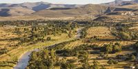 Thanks to the Orange-Fish Tunnel, the Fish River valleys north and south of Cradock have become valuable irrigated land, where pecans, walnuts, lucerne and maize are successfully grown. Image: Chris Marais<br>