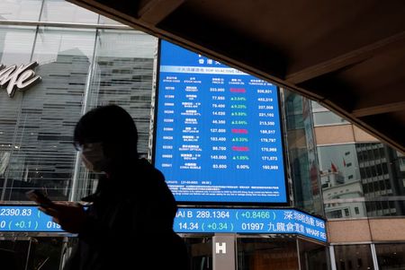 Hong Kong stocks and kiwi rise on China outlook