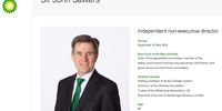 John Sawers, head of MI6 from 2009-2014, on the website of oil giant BP, which he joined as a non-executive director in 2015, the year after he left service.