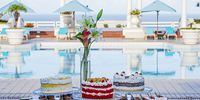 Afternoon tea and cake is a longstanding tradition at the Polana Serena poolside. (Photo: Supplied)<br>