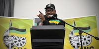 Gauteng premier and ANC Chair David Makhura speaks to delegates during the Ekurhuleni regional Conference at the Indaba Hotel, Fourways, Johannesburg on 28 May 2022. (Photo Denvor de Wee)