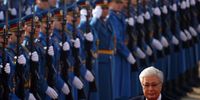Kazakh President Kassym-Jomart Tokayev inspects the honor guard ahead of his meeting with the Serbian president in Belgrade, Serbia, 19 November 2024. The Kazakh president is on an official state visit to Serbia.  EPA-EFE/ANDREJ CUKIC