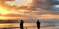 Dusk and our dogs. Strand beach. </p>
<p>CREDIT (Photographer): Anneen Steyn-Durand 