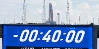 CAPE CANAVERAL, FLORIDA - AUGUST 29:  NASA’s Artemis I rocket sits on launch pad 39-B at Kennedy Space Center on August 29, 2022 in Cape Canaveral, Florida. The Artemis I launch was scrubbed after an issue was found on one of the rocket's four engines. The next launch opportunity is on September 2. (Photo by Joe Raedle/Getty Images)