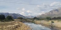 The Breede river meandering past the Cape Winelands hamlet of Wolseley, on its way to Witsand and the Indian ocean. The river is the life blood of agriculture in the Breede river valley and Overberg regions. Photographer: Reint Grobler