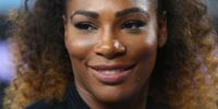 Serena Williams speaks to the media during a Wilson Racquet promotion at a practice session before the 2017 Australian Open at Melbourne Park on 12 January 2017. (Photo: Michael Dodge / Getty Images)
