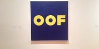 'Oof' by Edward Ruscha, 1962, Museum of Modern Art (MoMA) in Manhattan, New York