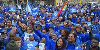 DA supporters in Cape Town gather in protest against the Employment Equity Amendment Act and the government’s newly drafted race-based water licensing rights regulations on 26 July,2023. (Photo: Ziyanda Duba)
