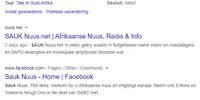 Under the Contact Us page of SAUK Nuus there is an explainer detailing that the site is not an Afrikaans version of the official state broadcaster (the SABC), and that it was created as a form of protest against the SABC and its ‘genocide against Afrikaans’. (Source: SAUK Nuus/ archive)