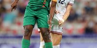  Tierna Davidson of Team United States	#12  battles for a header with Barbra Banda of Team Zambia #11	 during the Women's group B match between United States and Zambia during the Olympic Games Paris 2024 at Stade de Nice on July 25, 2024 in Nice, France. (Photo by Marc Atkins/Getty Images)