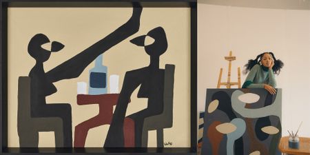 South African artist Lulama Wolf paints a personalised narrative of African artistry