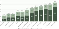 Figure 1: The percentage of respondents experiencing net job loss or furlough (an employment relationship but no income) in the working age population: February to April 2020. Source: Jain, R., Budlender, J., Zizzamia, R., and Bassier, I. (2020) using NIDS-CRAM W1 data.