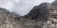 Table Mountain moonscape - after the fire. Photographer: Martin Scholtz