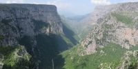 The world's deepest canyon (900m), Vicos Gorge, in the Pindus mountains in north-west Greece.