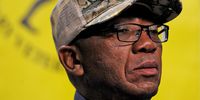 Umkhonto we Sizwe Military Veterans' Association chairman Kebby Maphatsoe is seen at a news conference in Johannesburg on Monday, 8 September 2014 where he was speaking about  Public Protector Thuli Madonsela. Picture: Werner Beukes/SAPA