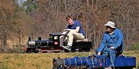 Mini steam train locomotives :  Rand Society of  Model Engineers, based in Johannesburg. CREDIT: Phileen Lutge