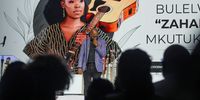 The memorial service of Zahara (36) at Rhema Bible Church in Johannesburg, South Africa. The singer, whose real name is Bulelwa Mkutukana, was allegedly admitted to hospital last month due to liver complications. 14 December 2023 (Photo: Gallo Images/Sharon Seretlo)