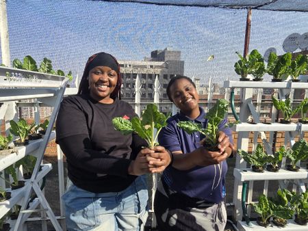 Health and hope thrive in a hydroponic garden on a rooftop in Hillbrow