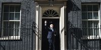 New Prime Minister Boris Johnson waves from the door of Number 10, Downing Street after speaking to the media on July 24, 2019 in London, England.  Boris Johnson, MP for Uxbridge and South Ruislip, was elected leader of the Conservative and Unionist Party yesterday receiving 66 percent of the votes cast by the Party members. He takes the office of Prime Minister this afternoon after outgoing Prime Minister Theresa May took questions in the House of Commons for the last time. (Photo by Jeff J Mitchell/Getty Images)