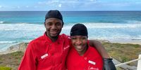 Don (left) and Tatenda at Lekkerwater Beach Lodge in De Hoop. (Photo: Supplied)