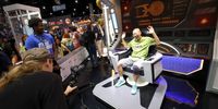 A general view of atmosphere at the Star Trek: Strange New Worlds booth during Comic-Con on July 19, 2023 in San Diego, California. (Photo by Jesse Grant/Getty Images for Paramount+)