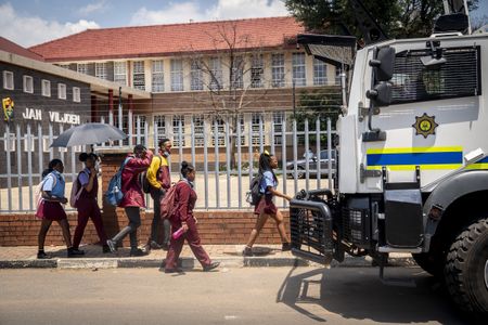 Gauteng Education MEC Panyaza Lesufi visits Hoërskool Jan Viljoen after racial incident