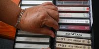 Bush Radio‘s original cassettes from Nelson Mandela’s speech on 11 February 1994 at Cape Town City Hall. The radio station hopes to eventually be able digitise its content. (Photo: Shelley Christians)