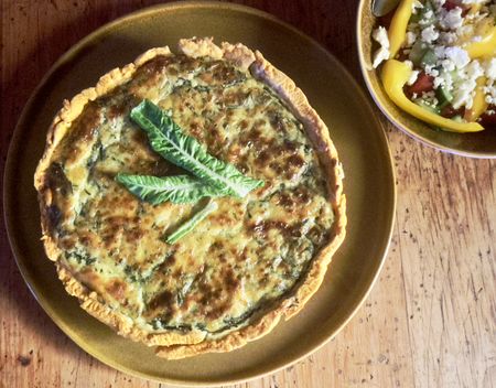 Lekker Brekker Monday: Rustic spinach & feta quiche