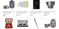 A screenshot from the LiveAuction website showing some of Nelson Mandela’s items being put under the hammer. (Photo: LiveAuctioneers)