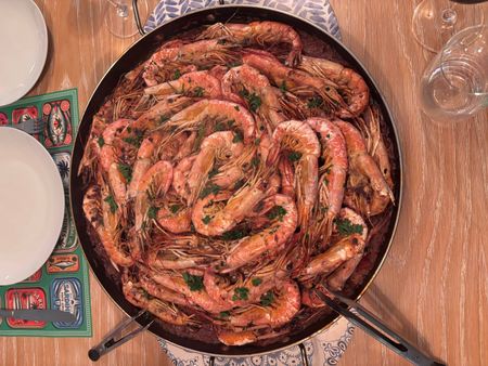 Prawns and Portuguese rice (plus: biltong soup)