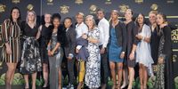 Players of the South African National Women's Cricket team on the red carpet at the awards ceremony. (Photo: Yanga Sibembe)
