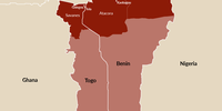 Sites of recent attacks in Togo and Benin. (Graphic: Supplied by ISS Today)