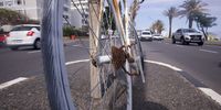 Monument on Beach Road, Sea Point for a 17 years old bike rider RIP Colin de Klerk. Photo: Uwe Jänsch<br>