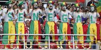Supporters of Senegal during the FIFA World Cup 2018 group H preliminary round soccer match between Poland and Senegal in Moscow, Russia, 19 June 2018.  EPA-EFE/FELIPE TRUEBA 