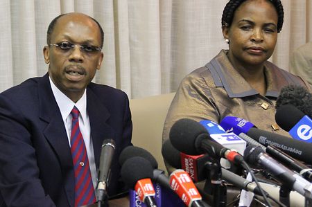 Aristide buggers off and tells everyone else (Obama in particular) to do the same