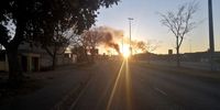 The early sun rises as the busy Chris Hani Road connecting most of Soweto and Johannesburg remains silent as a result of a huge protest over electricity. Many areas in Soweto have been experiencing random power outages. <br>(Photo: Bheki Simelane)