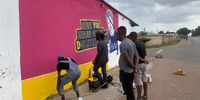 A Modern ART mural painted in Moroka North on Makapane Street. (Photo: Nomatter Ndebele)