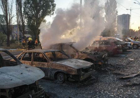 Russian attacks kill one in Ukrainian capital Kyiv, trigger fires