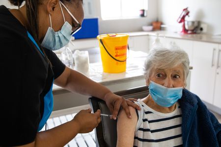 Relief for care home residents after being vaccinated in Cape Town (Video)