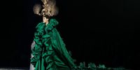 BEIJING, CHINA - MARCH 25:  A model walks the runway during the Heaven Gaia collection show by Chinese designer Xiong Ying on day two of China Fashion Week A/W 2021/2022 at 751D.PARK on March 25, 2021 in Beijing, China.  (Photo by Lintao Zhang/Getty Images)