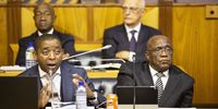 South African Airways CEO, Vuyani Jarana and South African Airways board chairperson Johannes "JB" Magwaza appeared before the Standing Committee on Public Accounts (Scopa) in Parliament on Tuesday 24 April to discuss the airlines annual report, financial statements, irregular, fruitless and wasteful expenditure for the 2016/17 financial year. Tuesday 24 April 2018. Photo by Leila Dougan