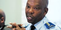 Gauteng police commissioner Lt-General Mzwandile Petros in Pretoria on 2 May 2012. 	Photo: Brendan Croft/Foto24/Gallo Images
